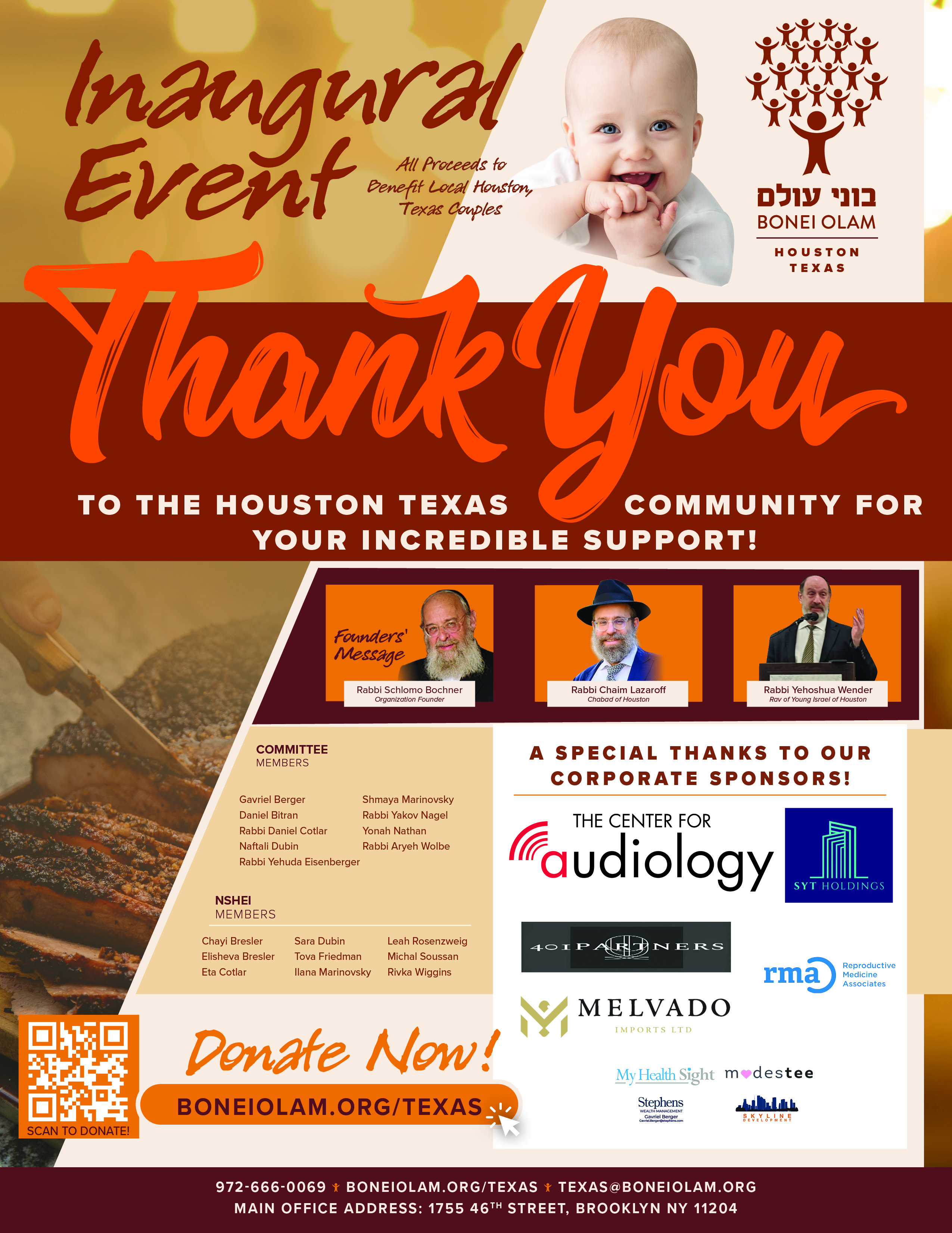 INAUGURAL EVENT IN HOUSTON, TEXAS